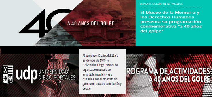 A 40 años del 11 de Septiembre de 1973, instituciones académicas conmemoran, reflexionan y debaten